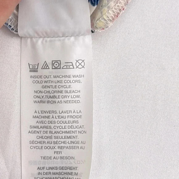 J. Crew NWT Point Sur Ruffle Paisley Block Print Top Size T16 - Picture 7 of 9